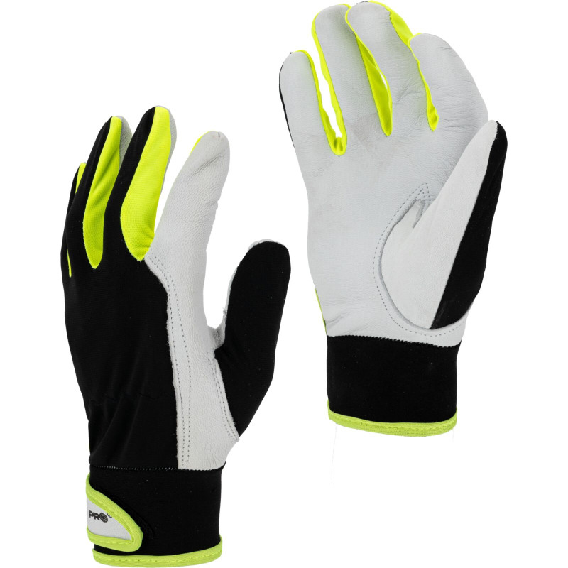 R  rękawice   skóra  czar-żół 11  LAHTI